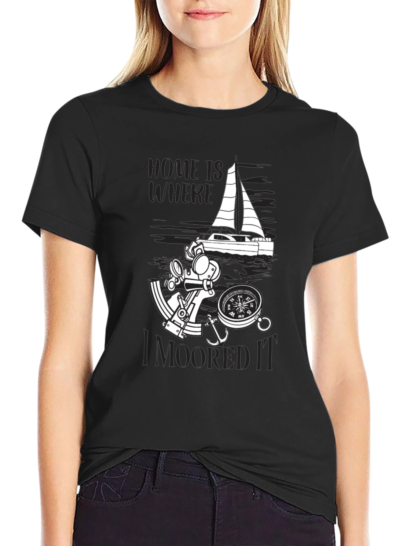 Nautical Home Is Where I Moored It T-Shirt