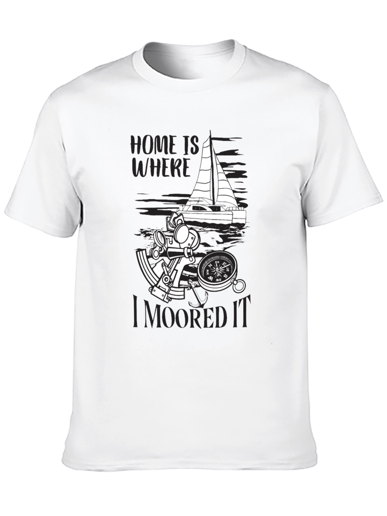 Nautical Home Is Where I Moored It T-Shirt