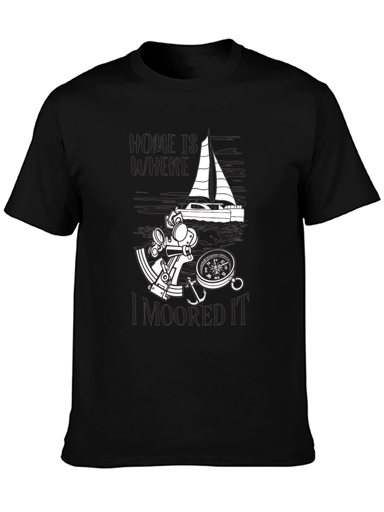 Nautical Home Is Where I Moored It T-Shirt
