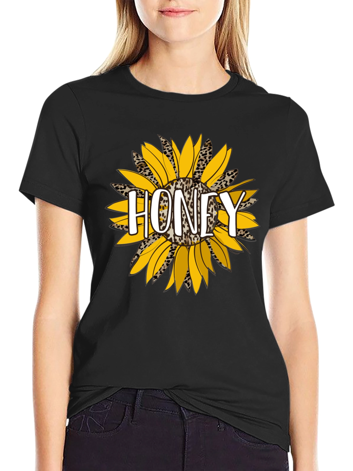 Honey Sunflower Graphic T-Shirt