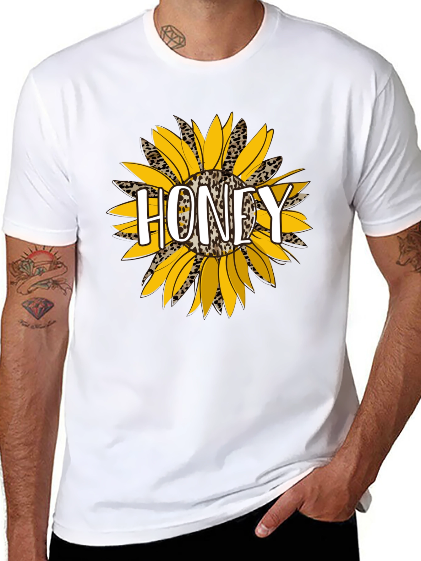 Honey Sunflower Graphic T-Shirt
