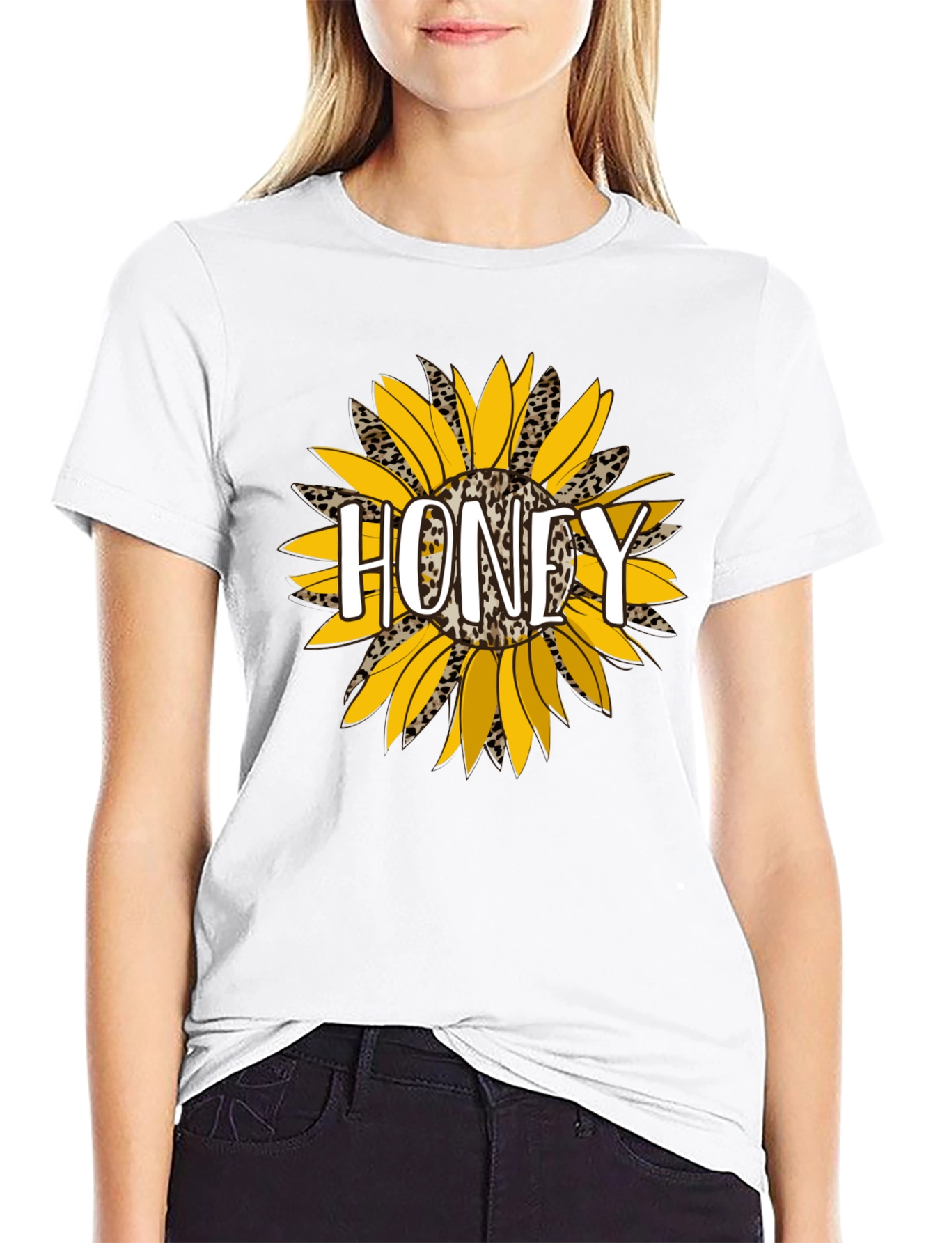 Honey Sunflower Graphic T-Shirt