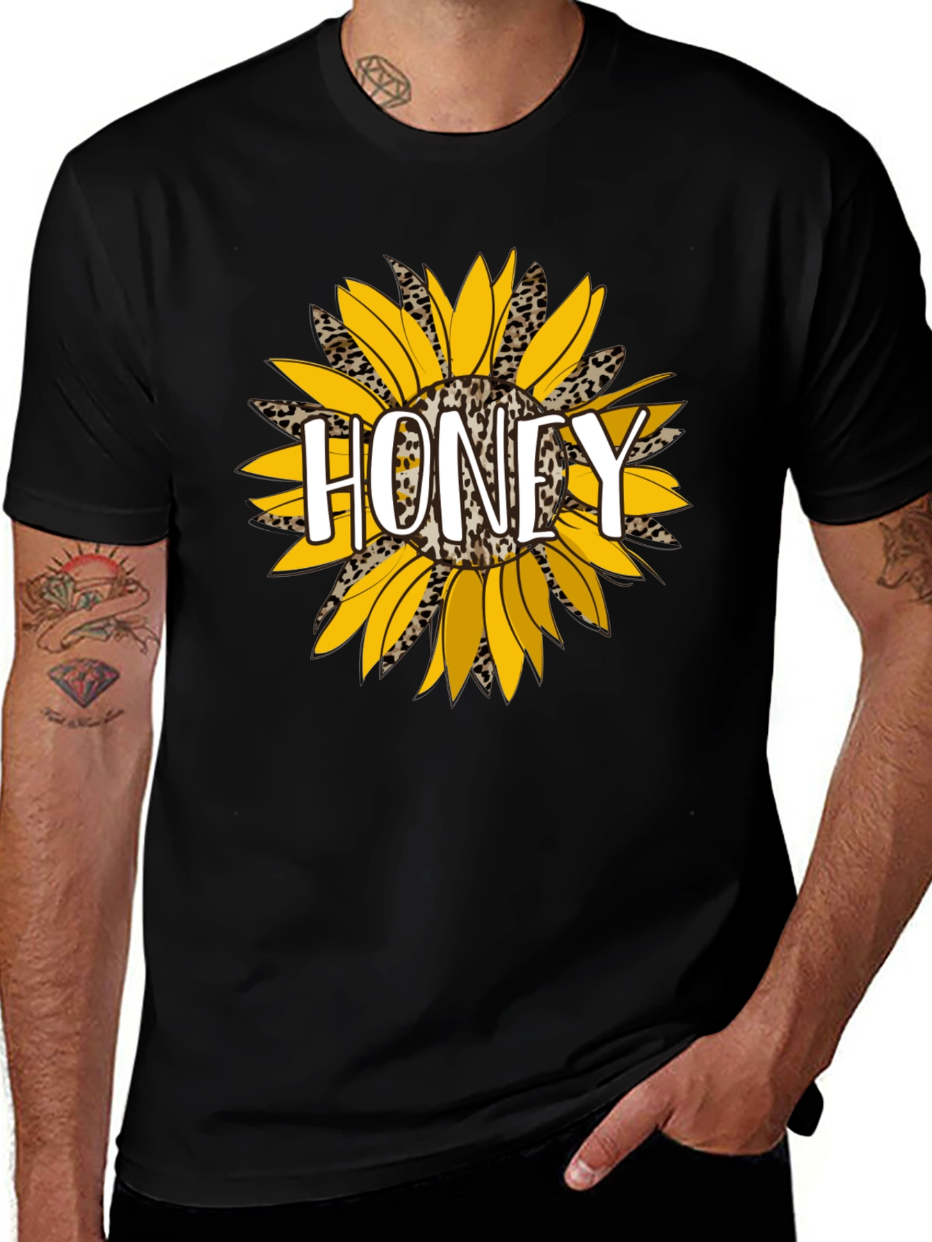 Honey Sunflower Graphic T-Shirt