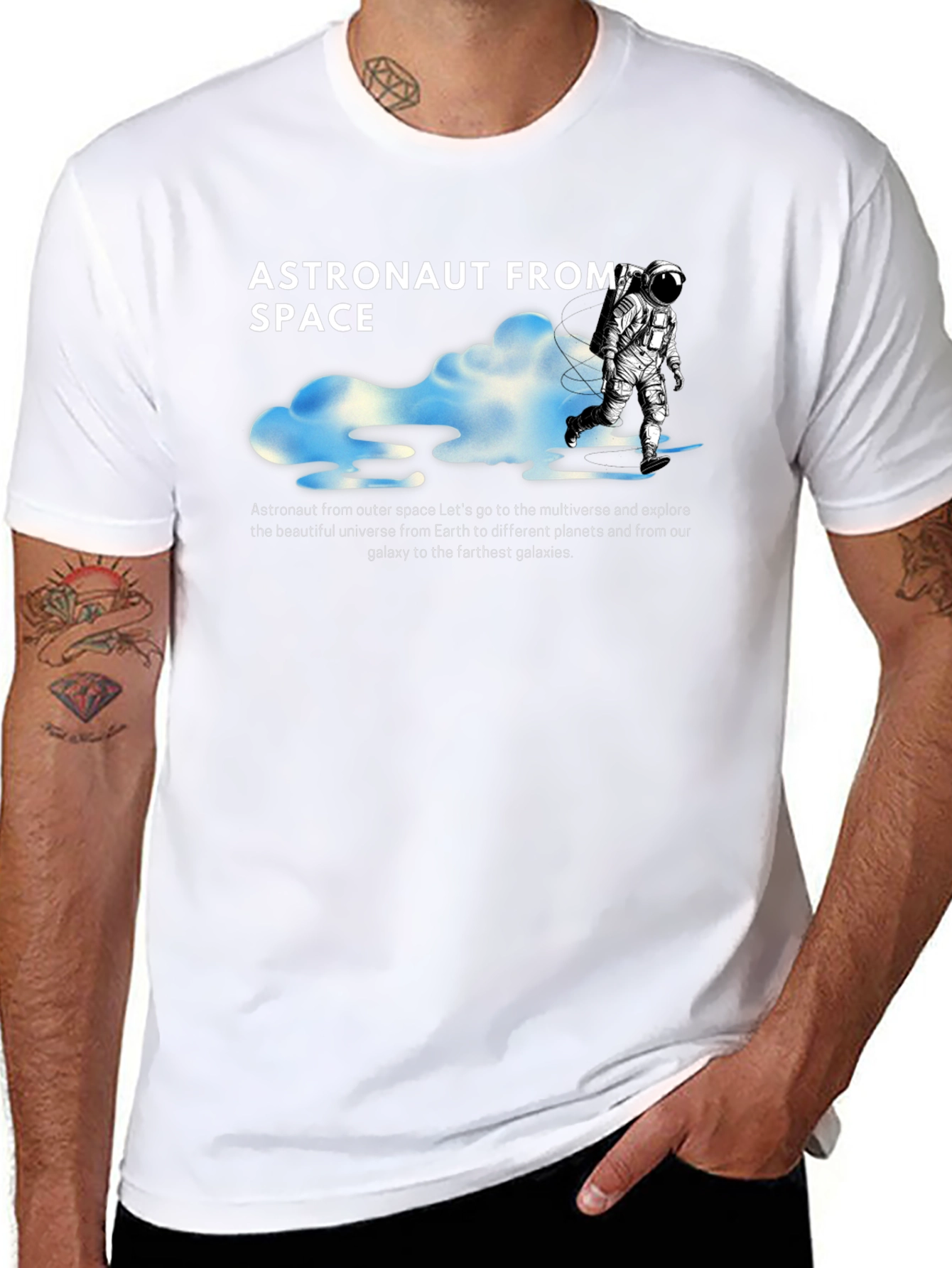 Astronaut From Space Graphic T-Shirt