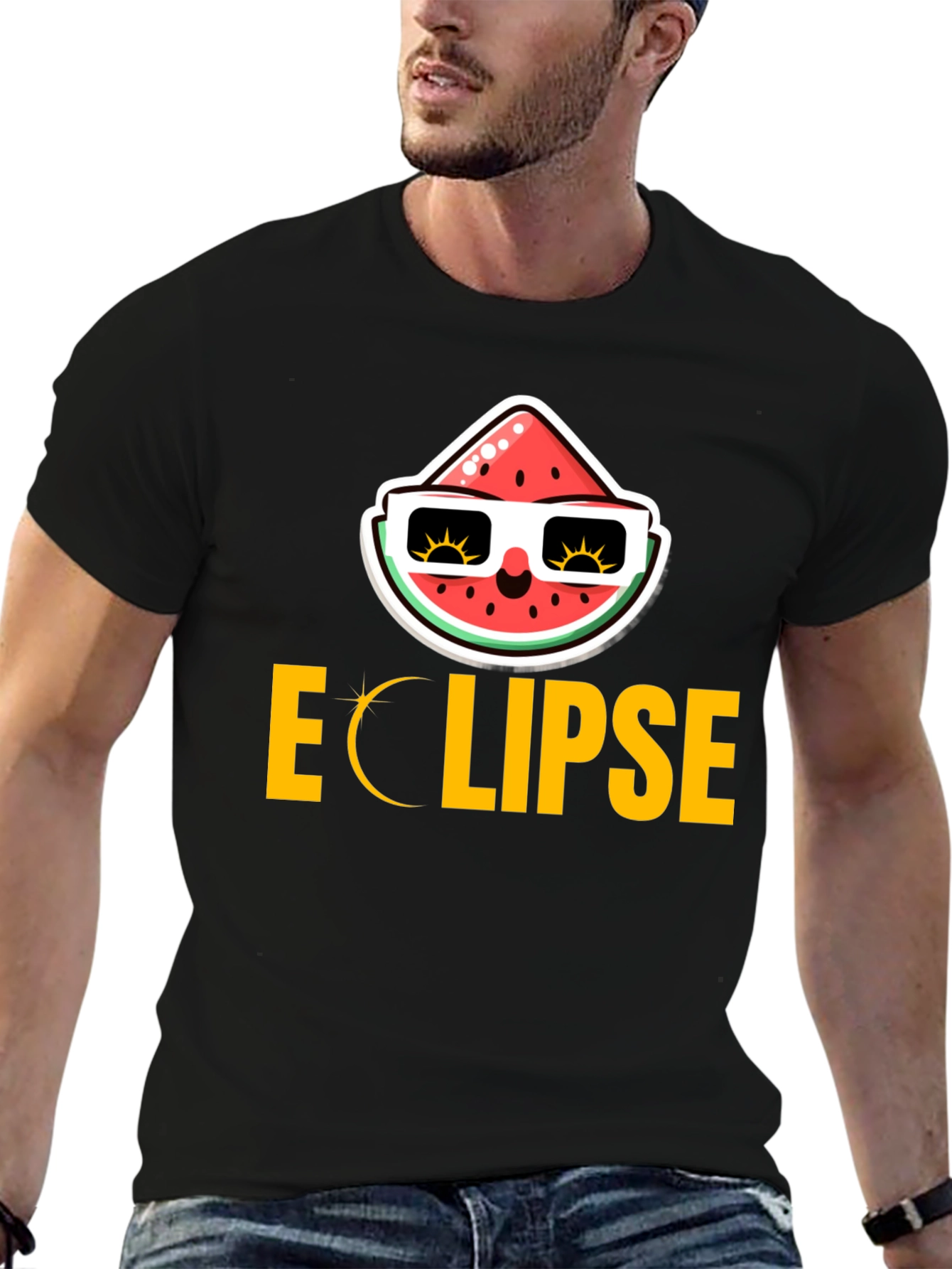 Eclipse Watermelon Graphic Tee - Cool Summer Vibes!