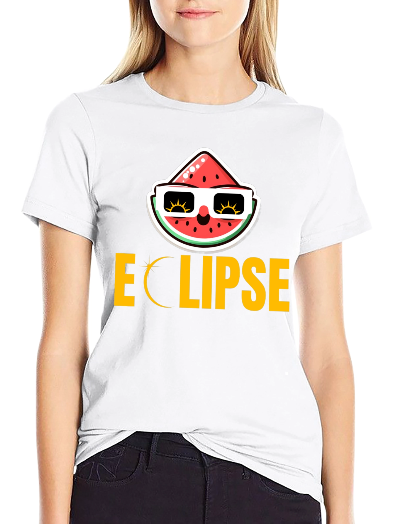 Eclipse Watermelon Graphic Tee - Cool Summer Vibes!