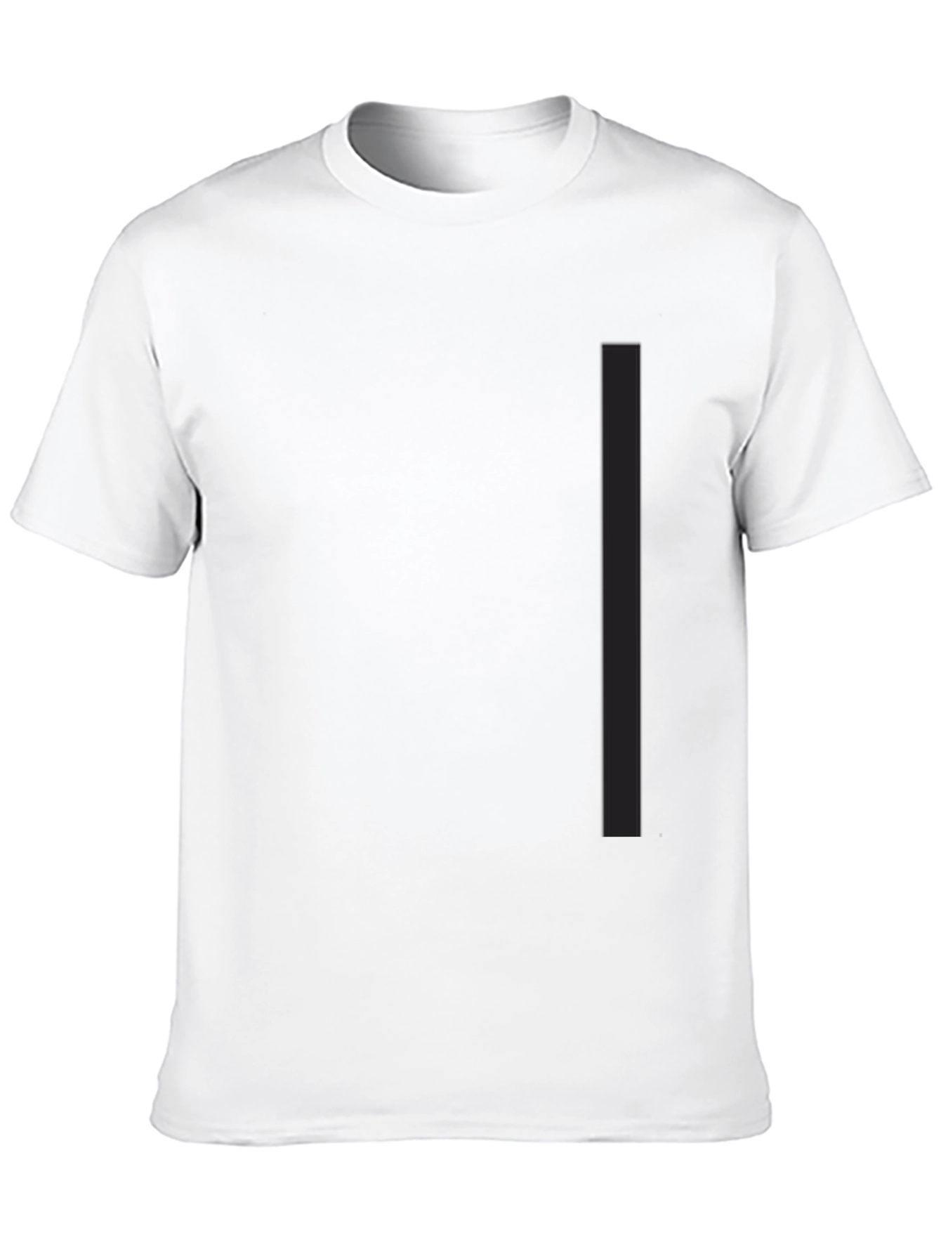 Mens Black Casual Crew Neck T-Shirt