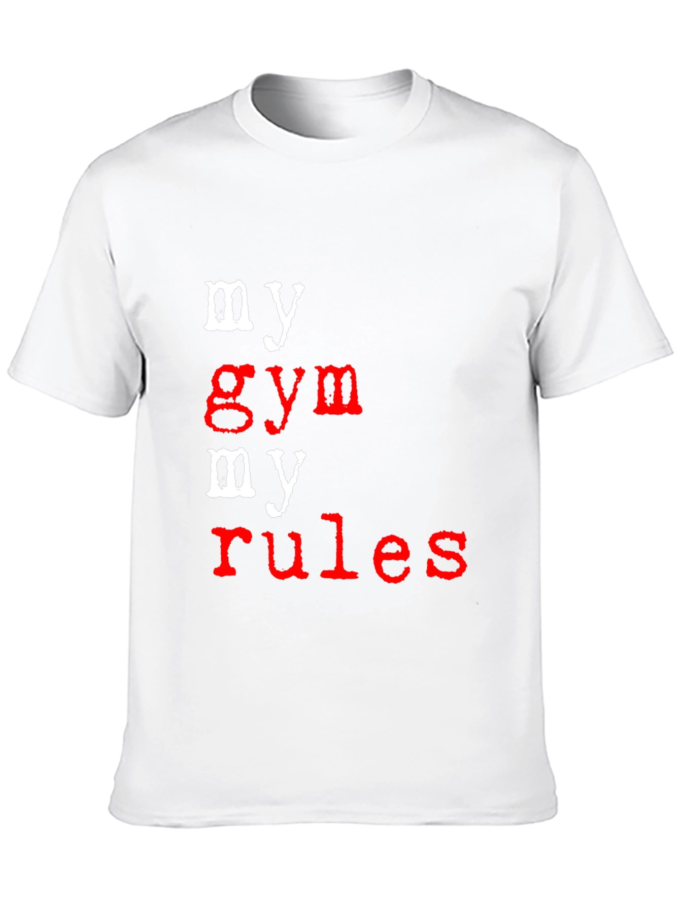 My Gym My Rules Black Graphic T-Shirt