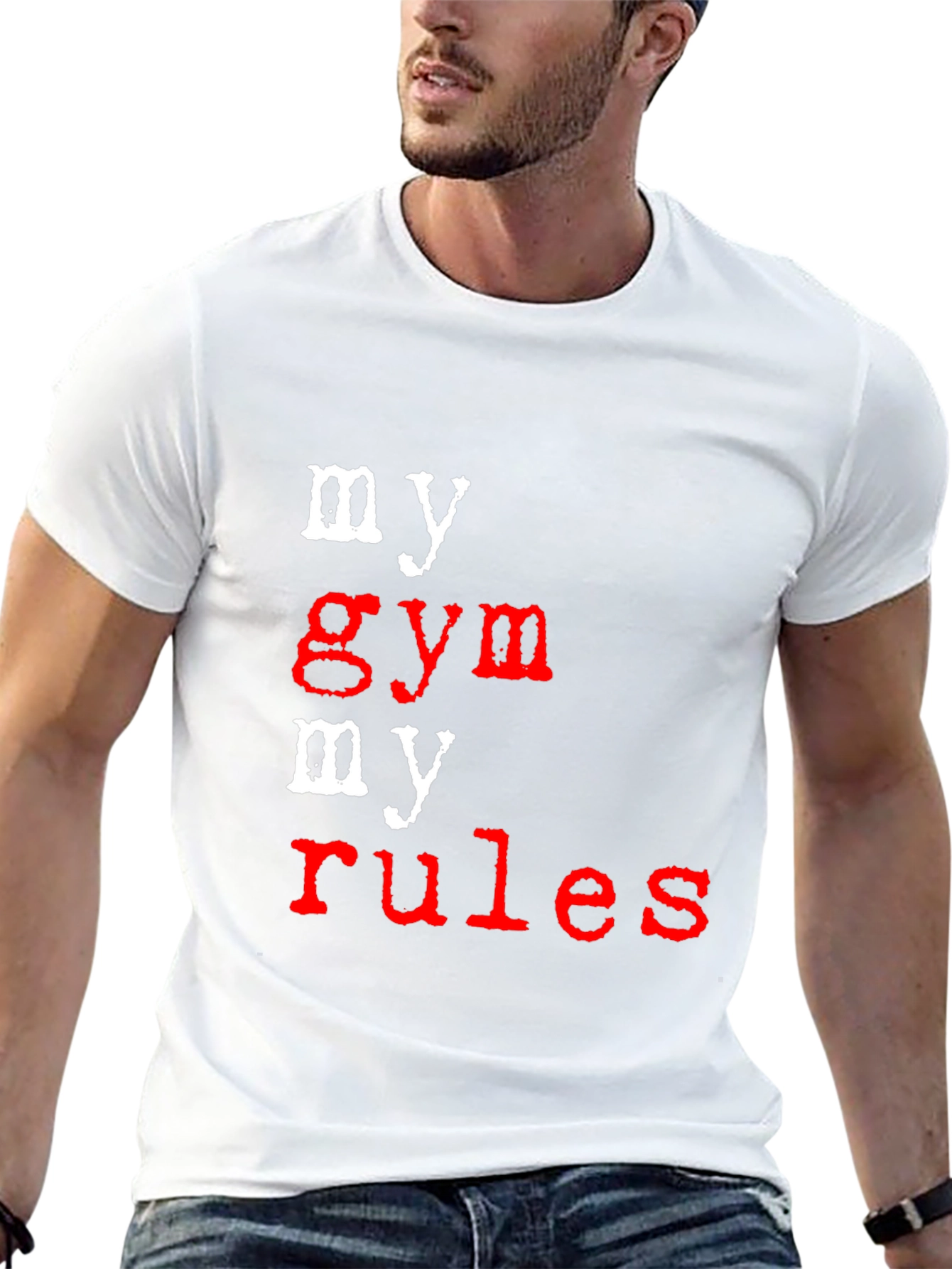 My Gym My Rules Black Graphic T-Shirt