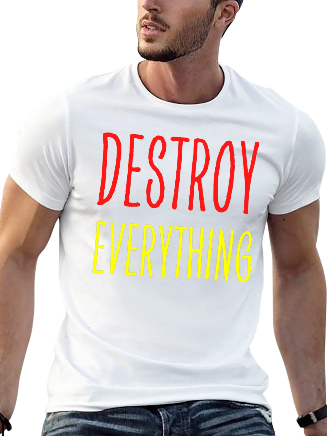 Destroy Everything Graphic Tee - Bold Statement Shirt