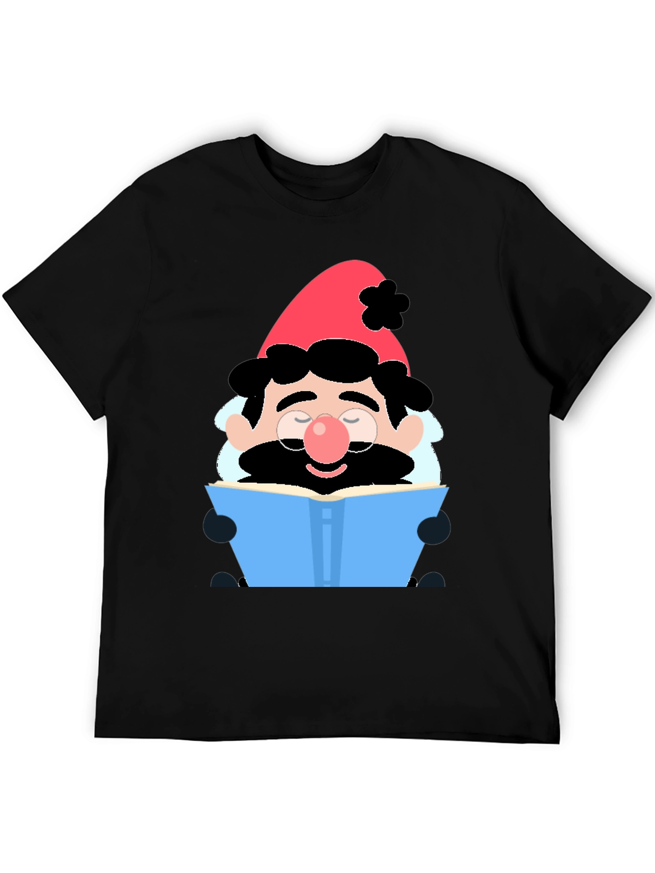 Bookish Gnome T-Shirt - Whimsical Graphic Tee