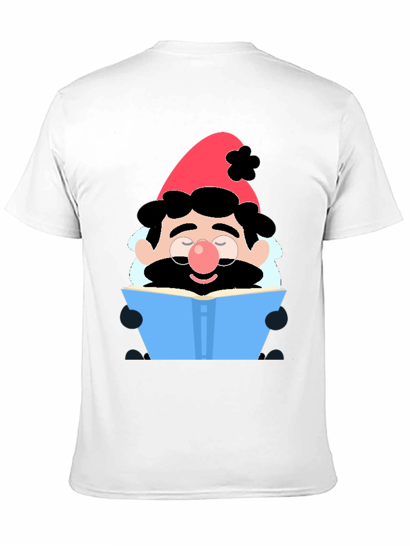 Bookish Gnome T-Shirt - Whimsical Graphic Tee