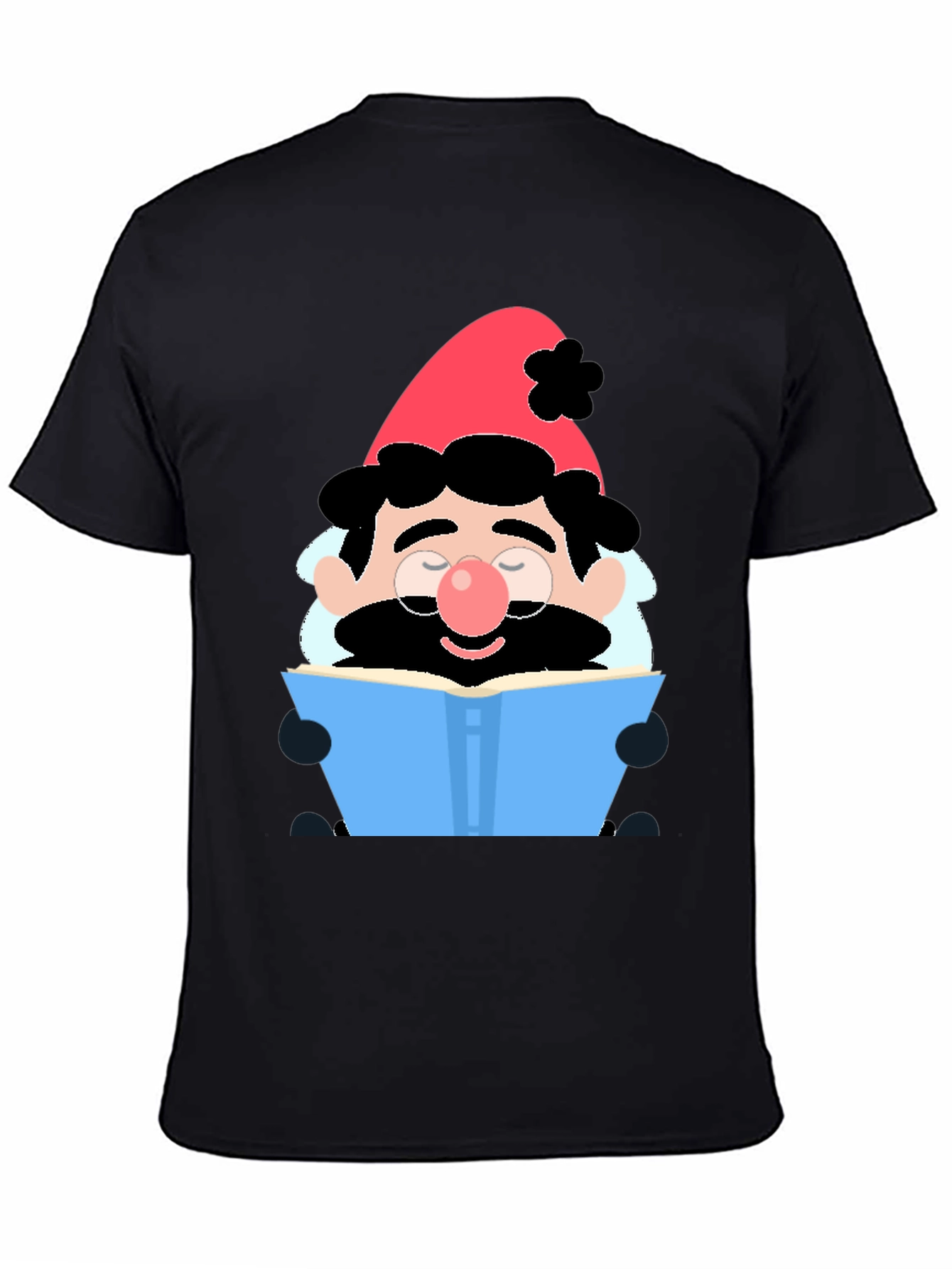 Bookish Gnome T-Shirt - Whimsical Graphic Tee