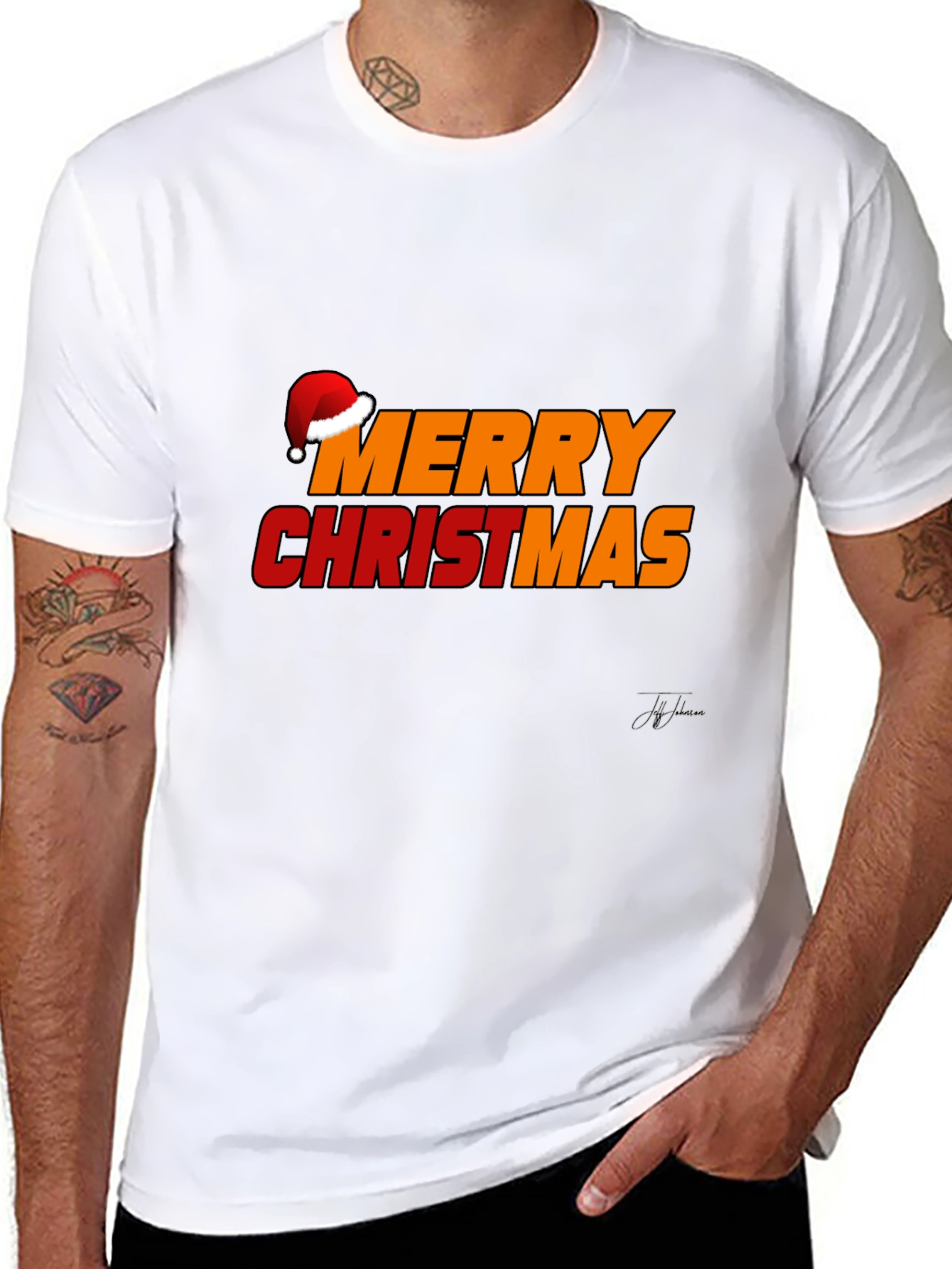 Merry Christmas Graphic Tee - Holiday Cheer