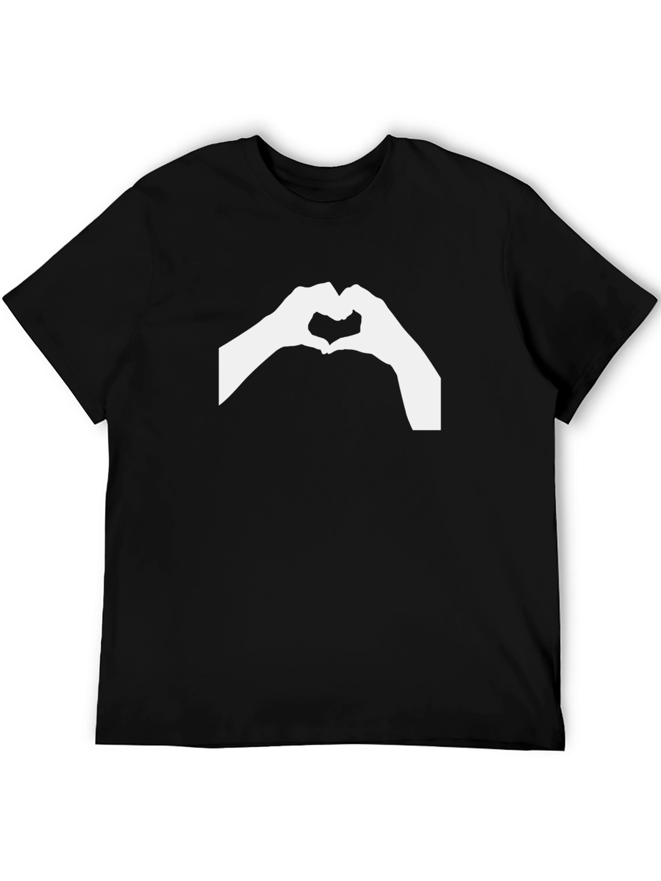 Heart Hands Black T-Shirt - Express Love