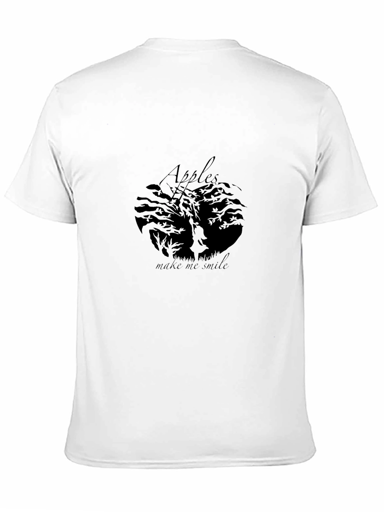 Apples Make Me Smile Black T-Shirt