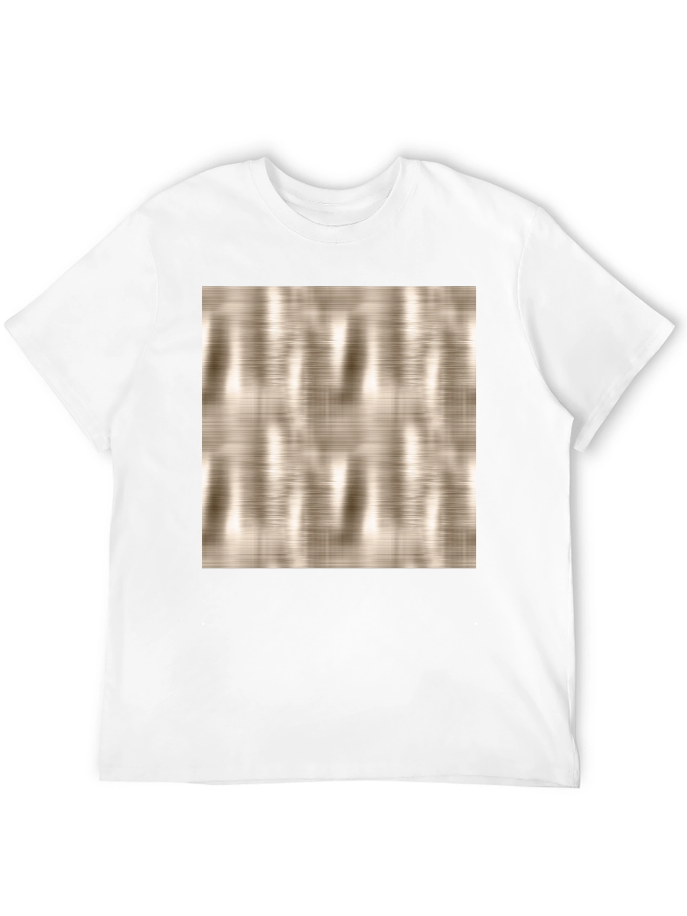Modern Texture Graphic Print Black T-Shirt