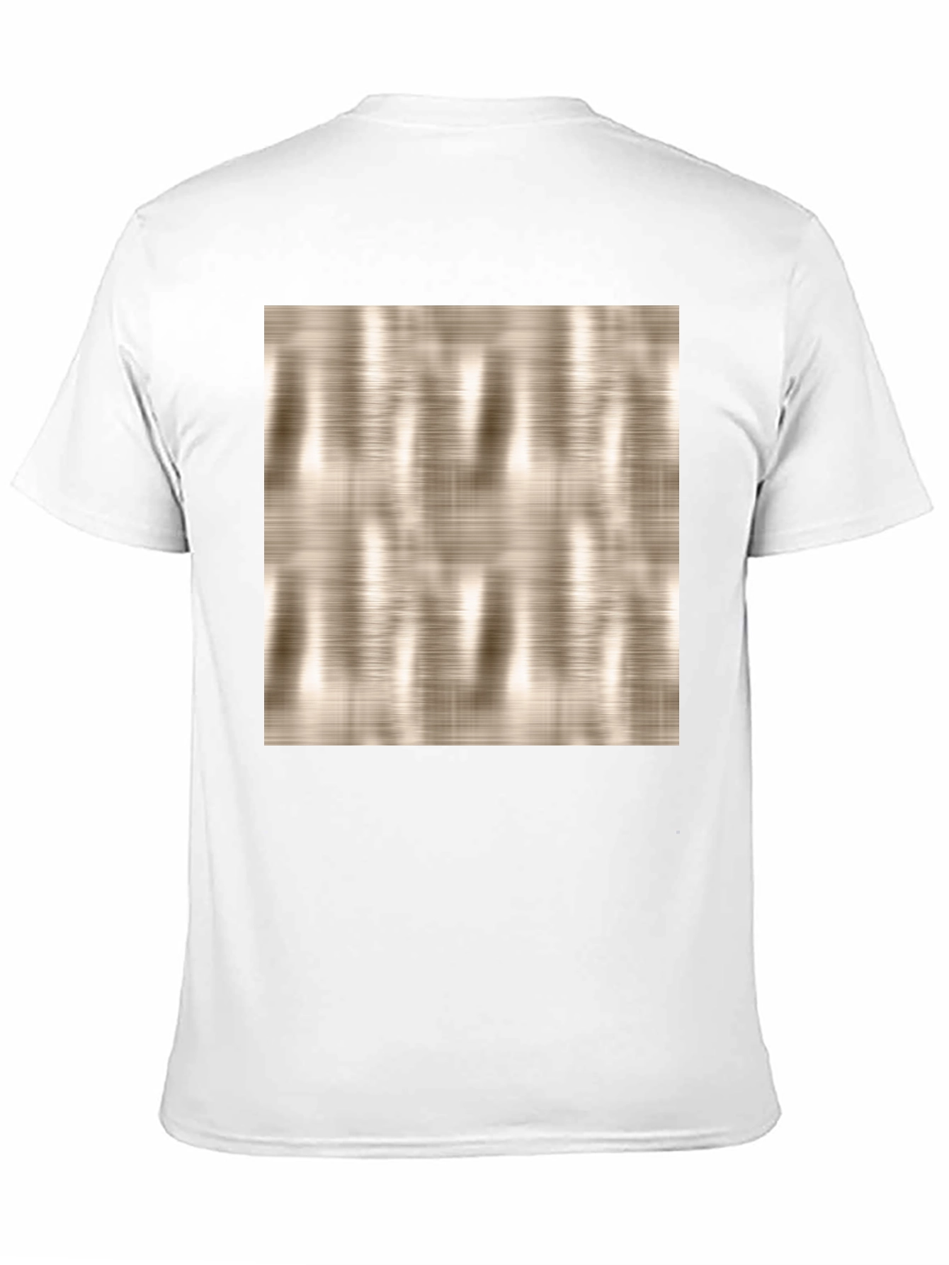 Modern Texture Graphic Print Black T-Shirt