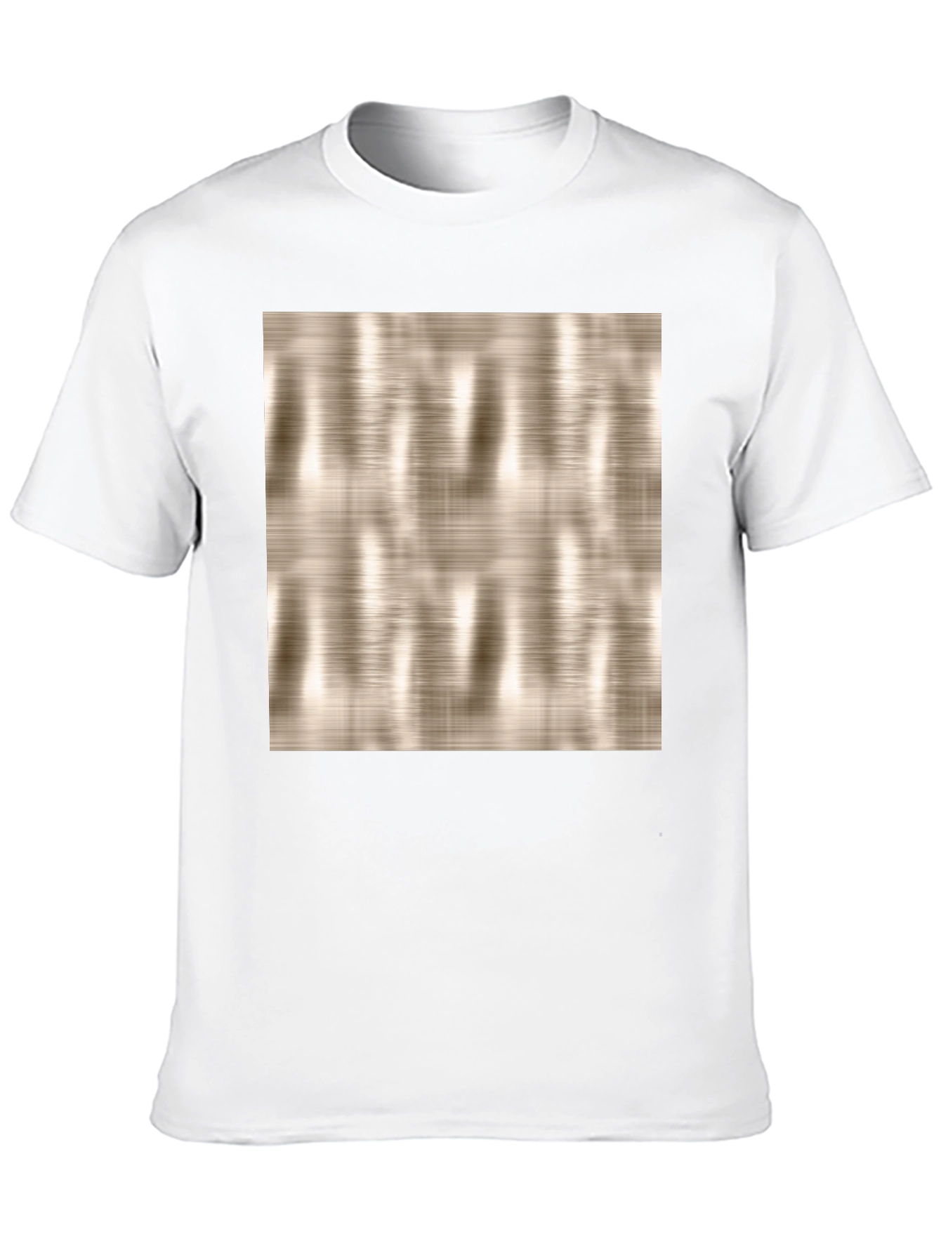 Modern Texture Graphic Print Black T-Shirt
