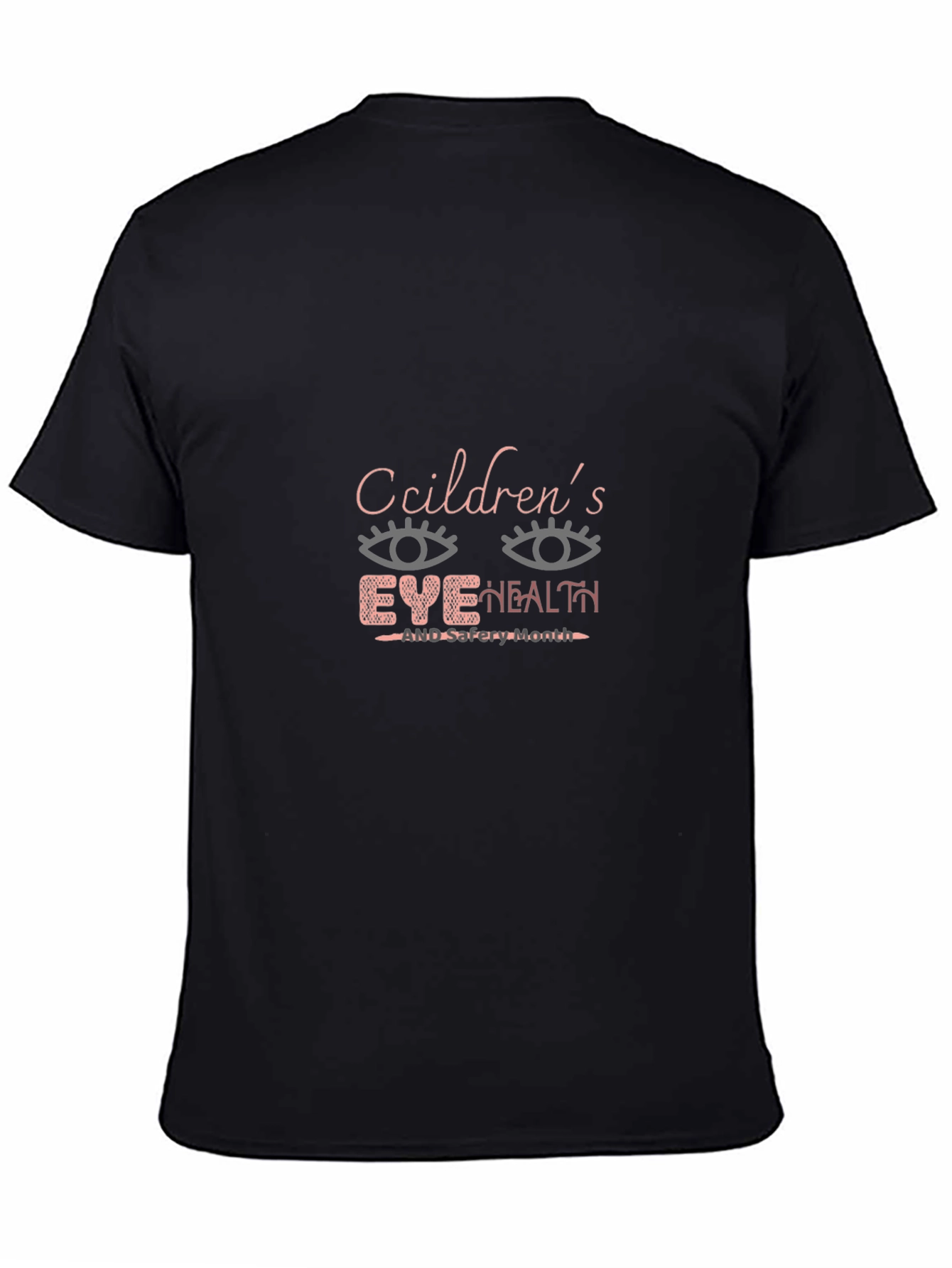 Childrens Eye Health T-Shirt - Black