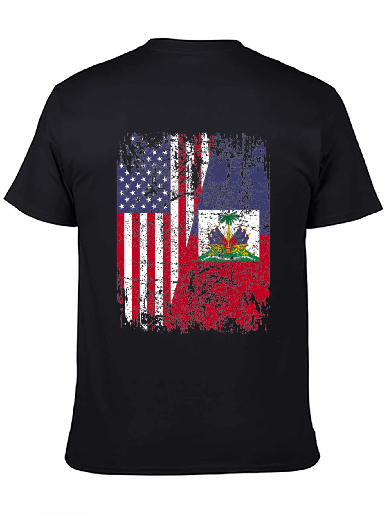 USA Haiti Flag T-Shirt