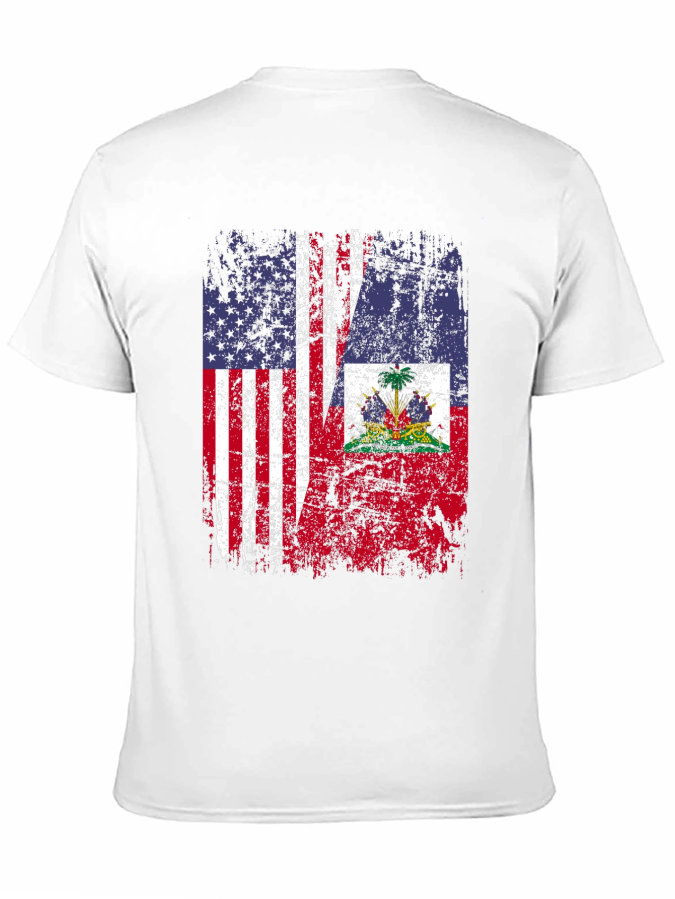 USA Haiti Flag T-Shirt