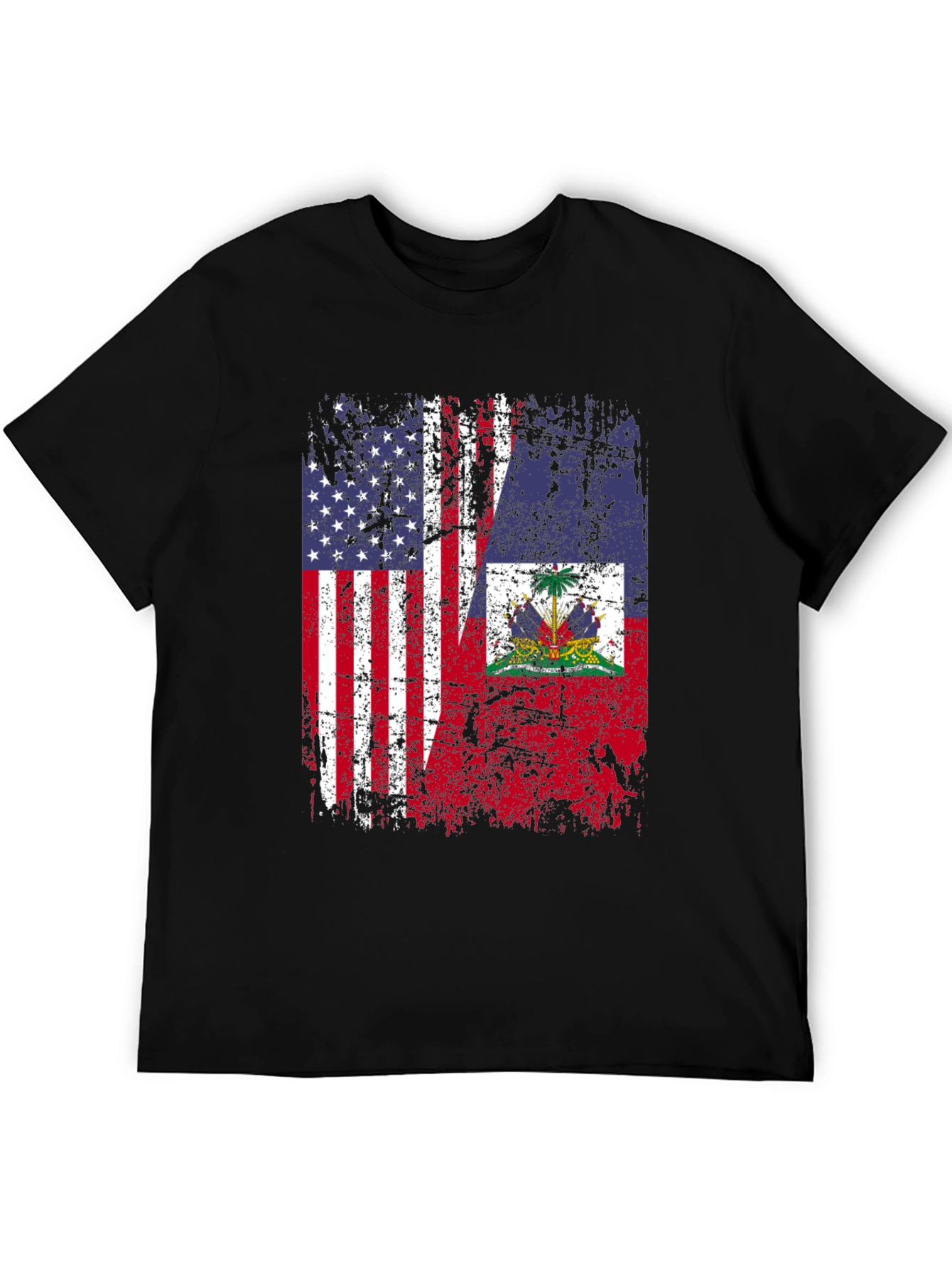 USA Haiti Flag T-Shirt