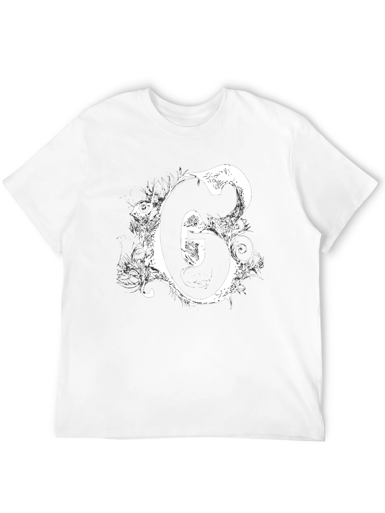 Black T-Shirt with White G Graphic