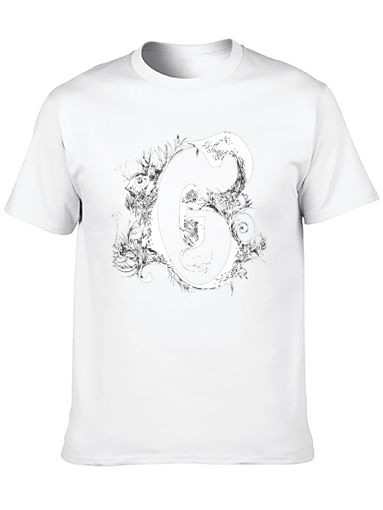 Black T-Shirt with White G Graphic