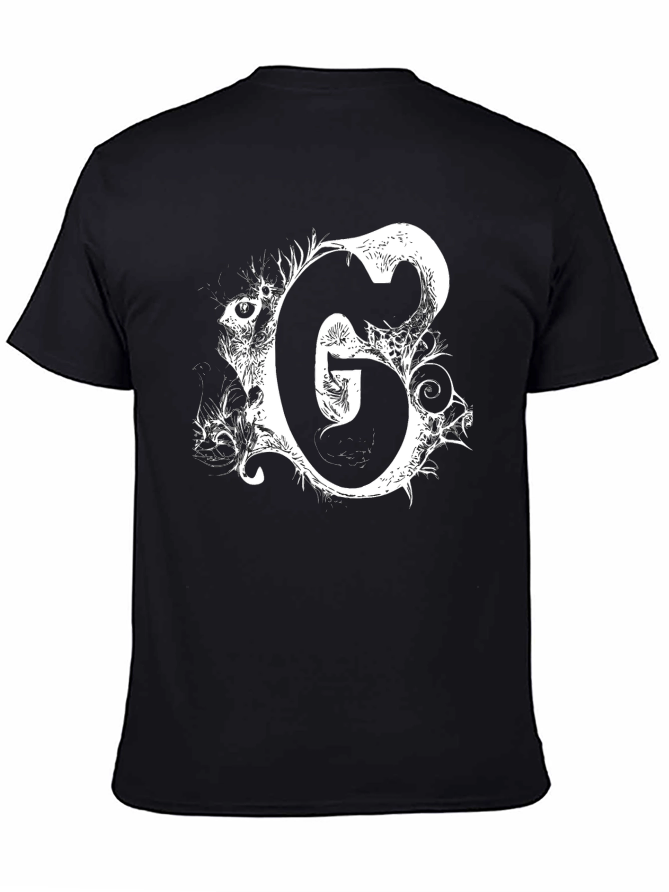 Black T-Shirt with White G Graphic