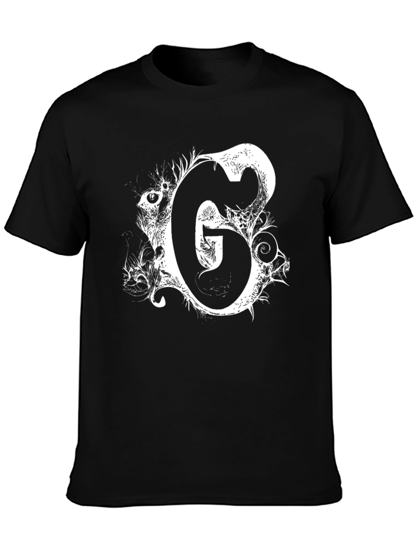 Black T-Shirt with White G Graphic