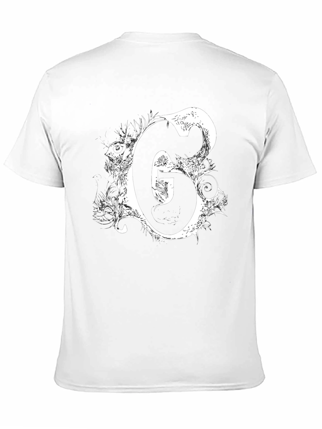 Black T-Shirt with White G Graphic