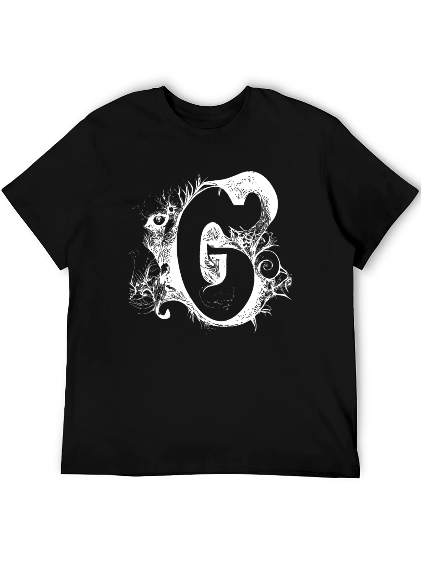 Black T-Shirt with White G Graphic