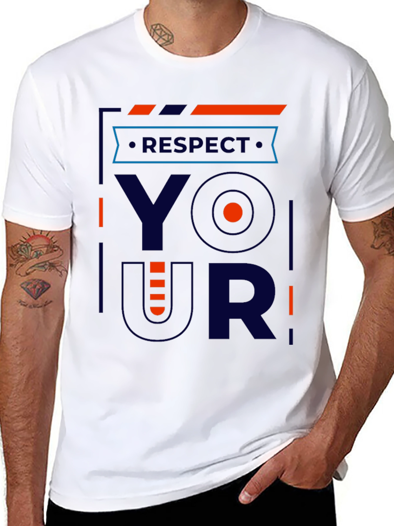Respect Your Shirt - Modern Graphic Tee