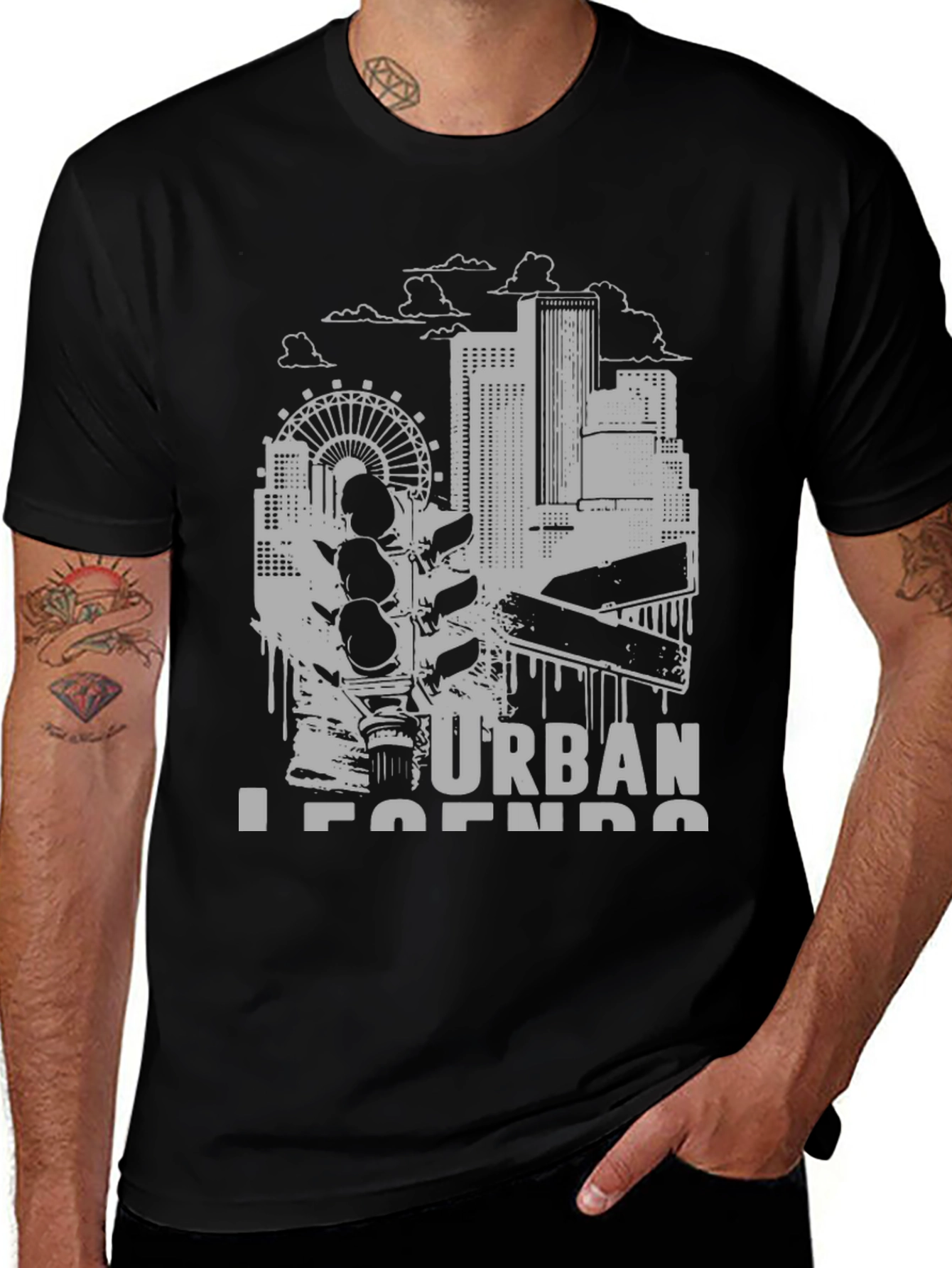 Urban Legends Graphic Tee - Black
