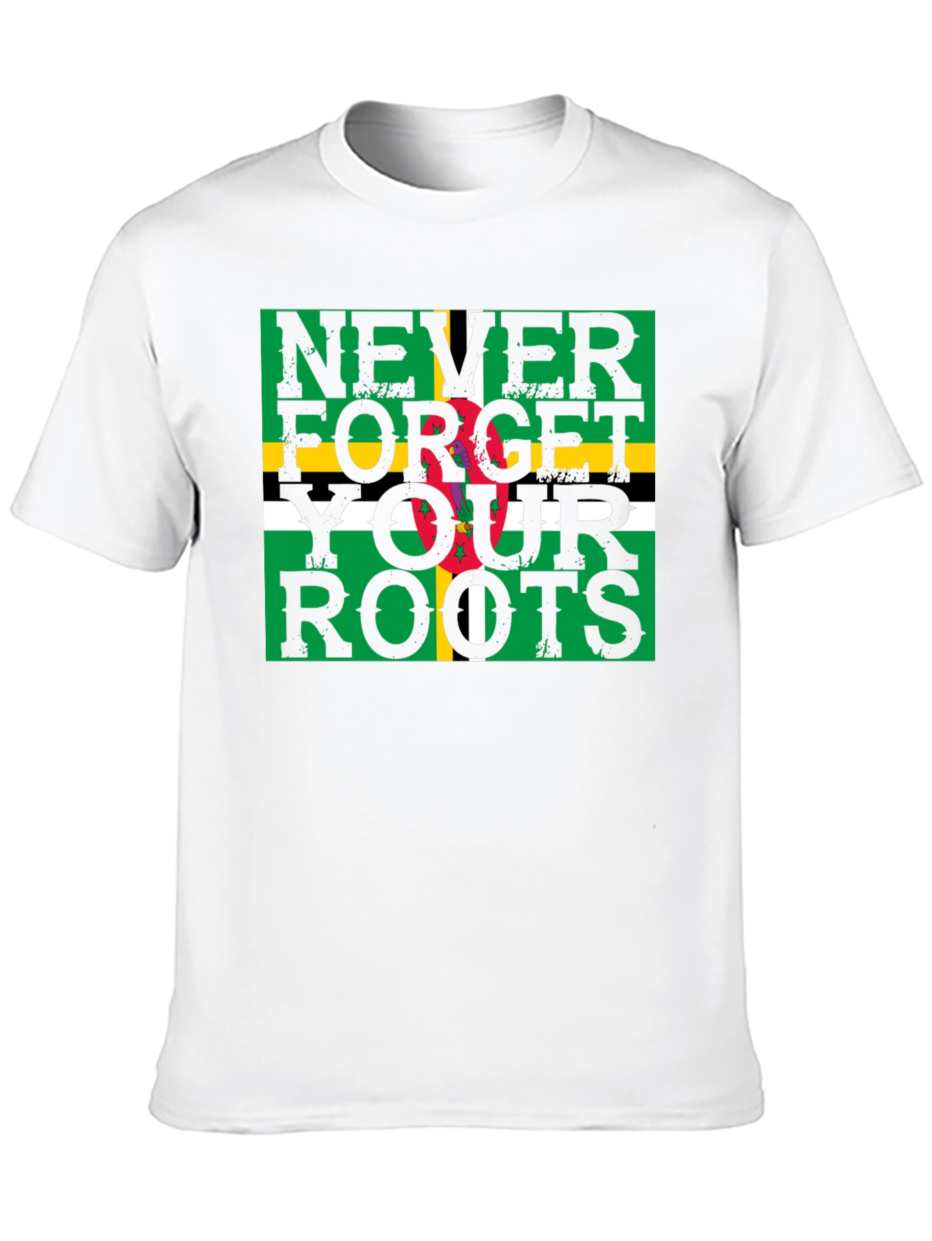 Dominica Flag T-Shirt - Never Forget Your Roots