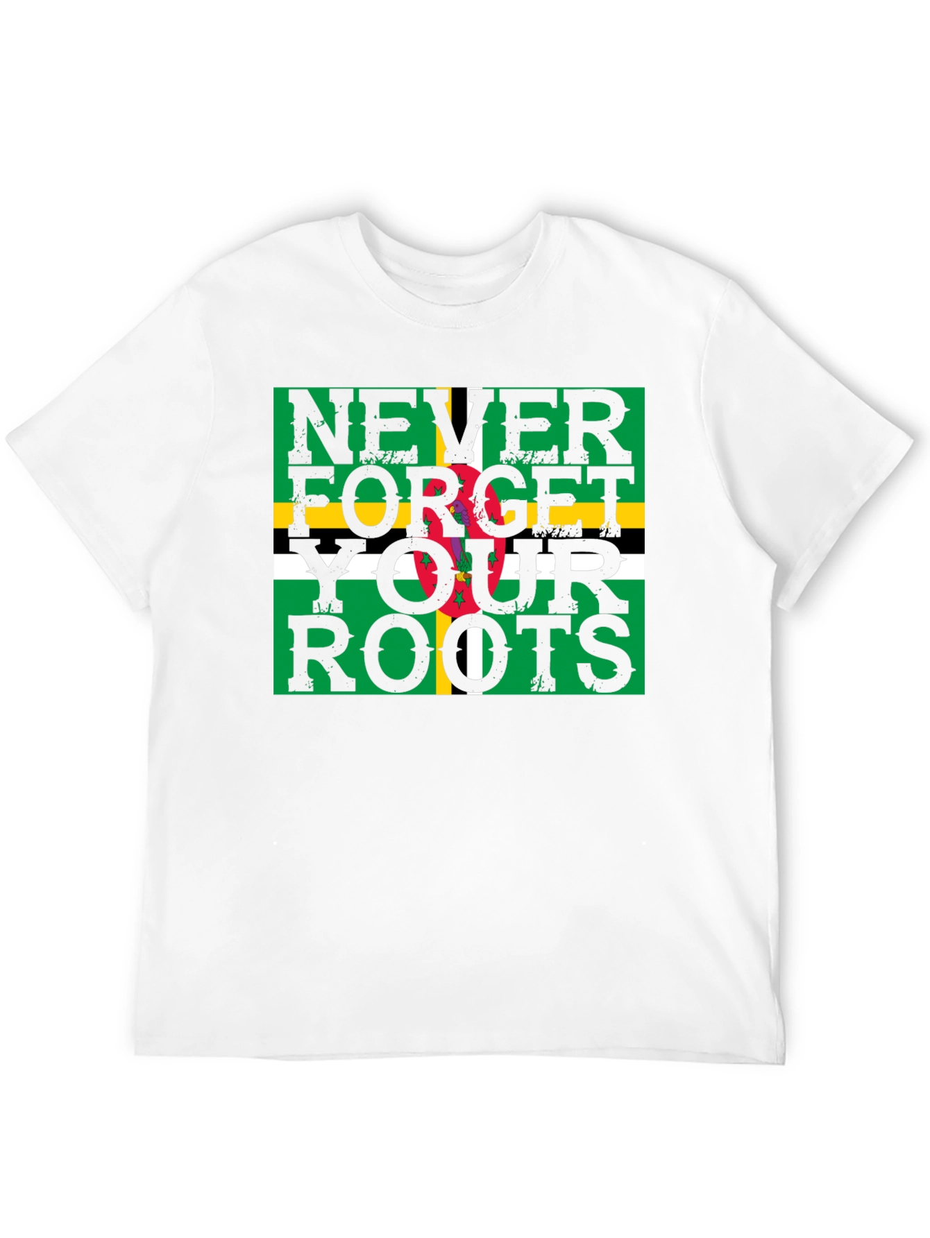 Dominica Flag T-Shirt - Never Forget Your Roots