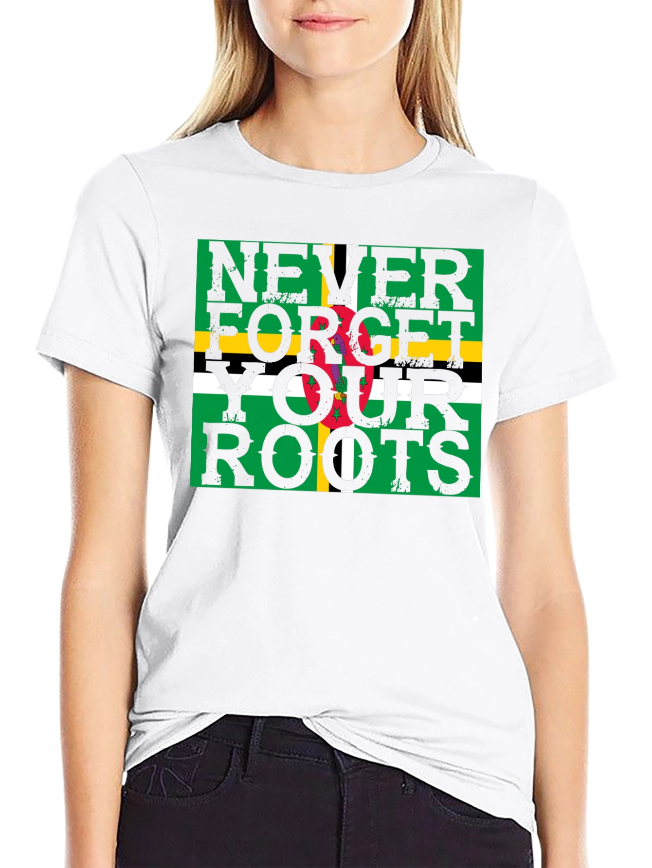 Dominica Flag T-Shirt - Never Forget Your Roots