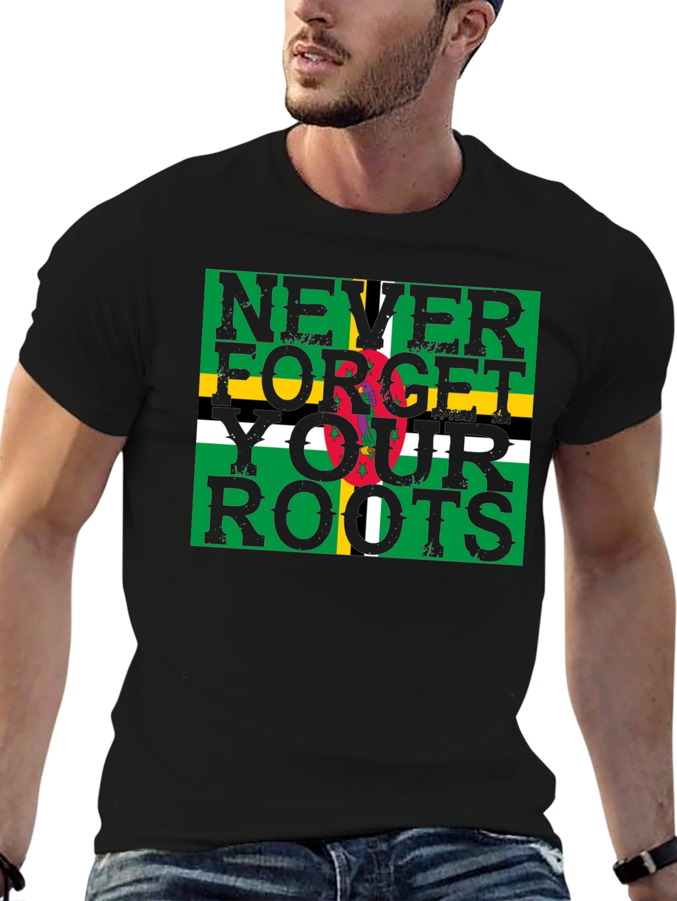 Dominica Flag T-Shirt - Never Forget Your Roots