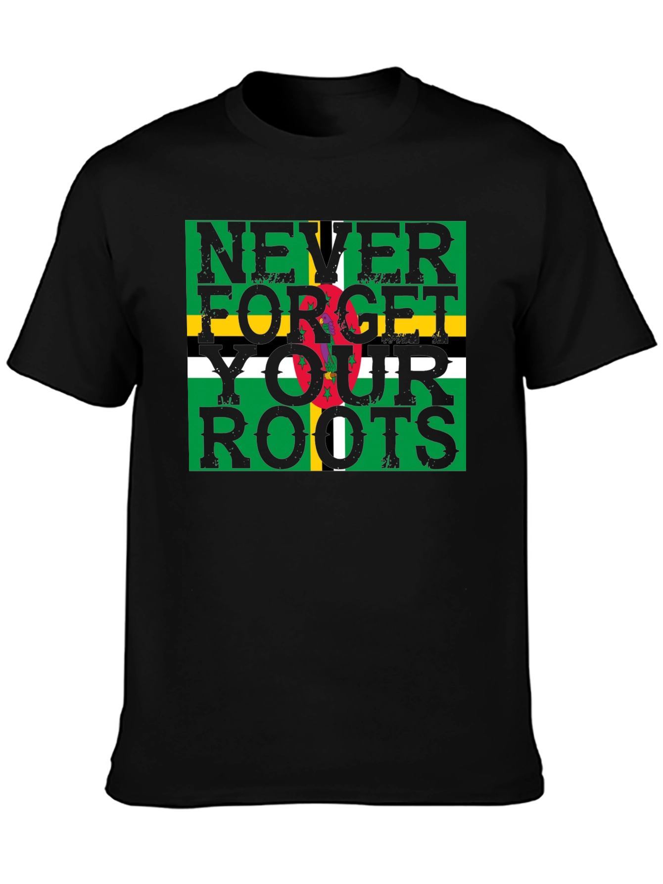 Dominica Flag T-Shirt - Never Forget Your Roots
