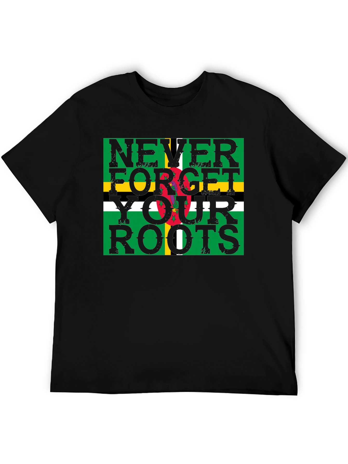 Dominica Flag T-Shirt - Never Forget Your Roots