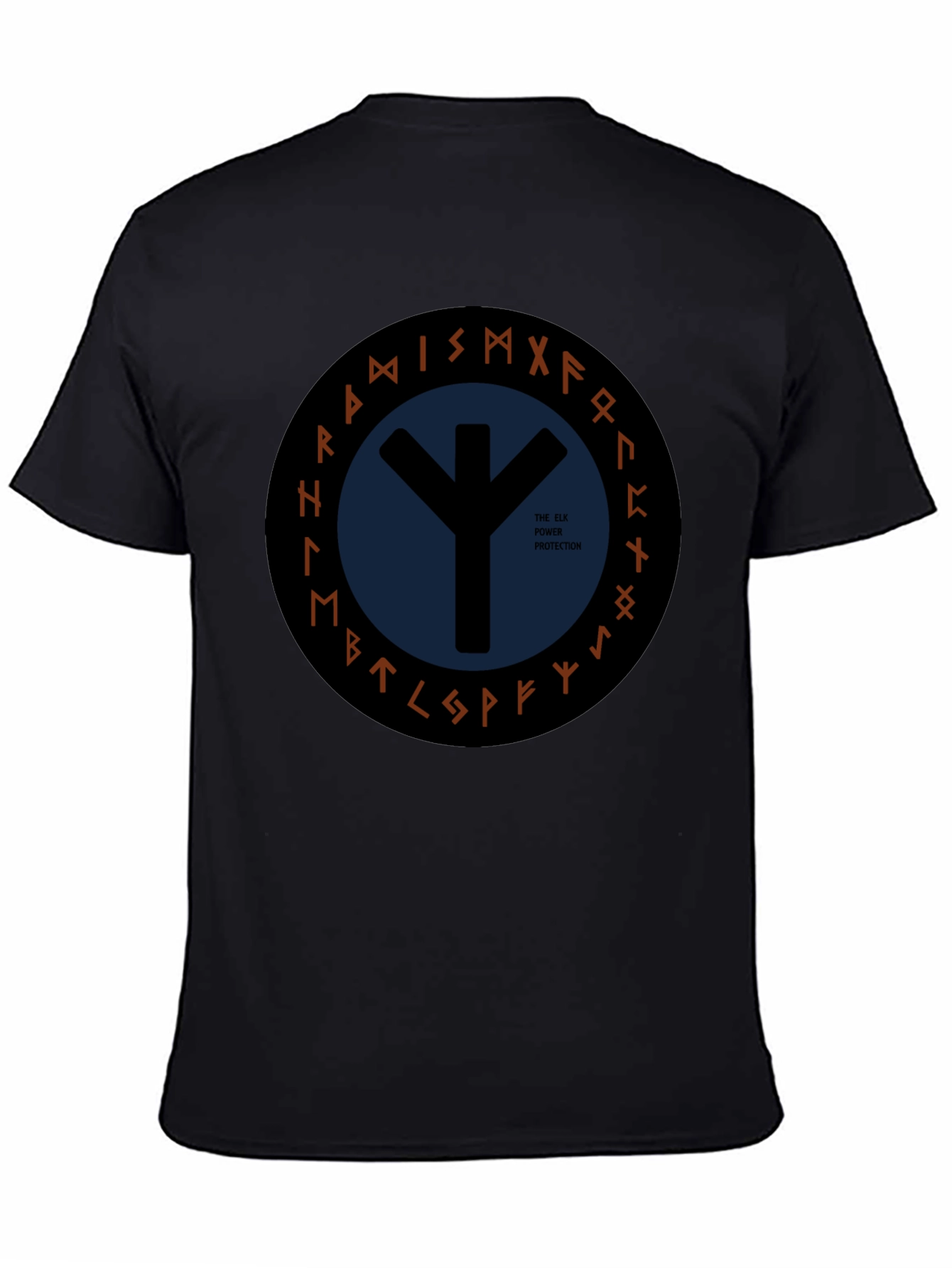Elk Power Protection T-Shirt - Viking Runes