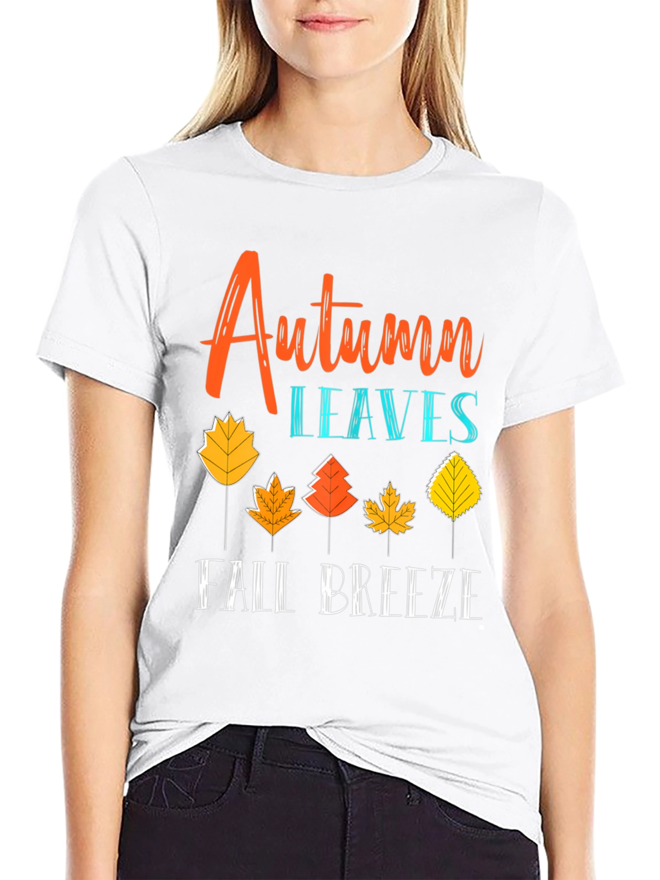 Autumn Leaves Fall Breeze Graphic Tee