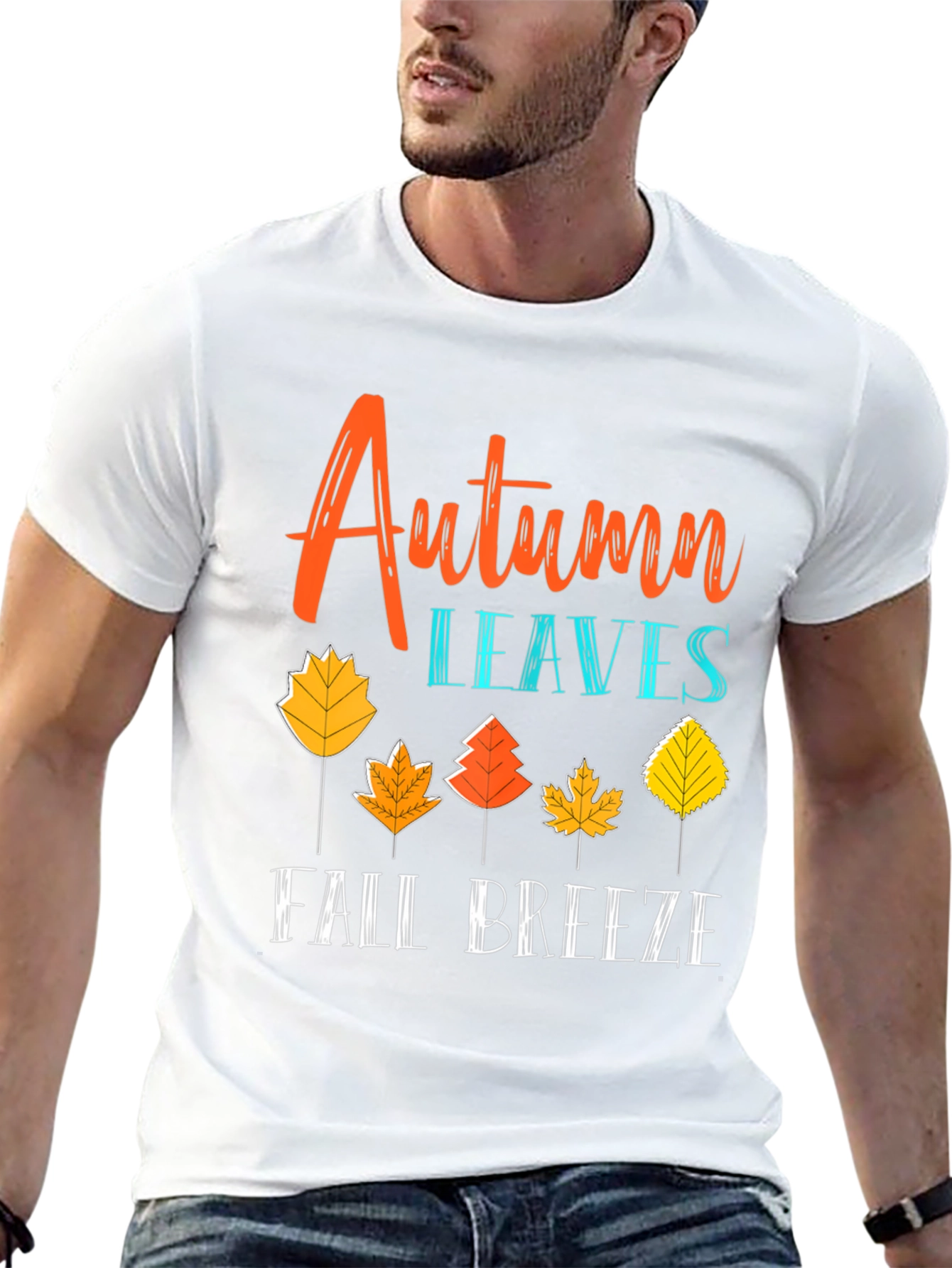 Autumn Leaves Fall Breeze Graphic Tee