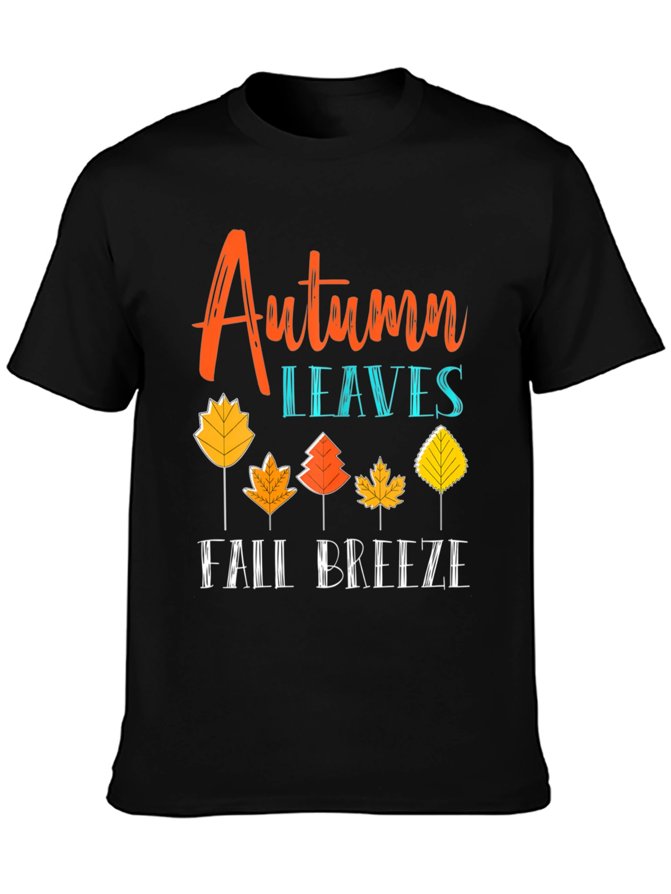 Autumn Leaves Fall Breeze Graphic Tee