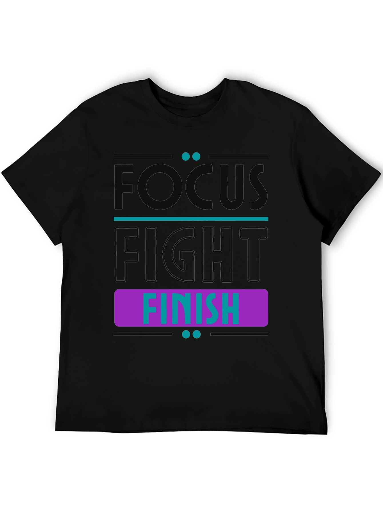 Focus Fight Finish Graphic Tee - Black