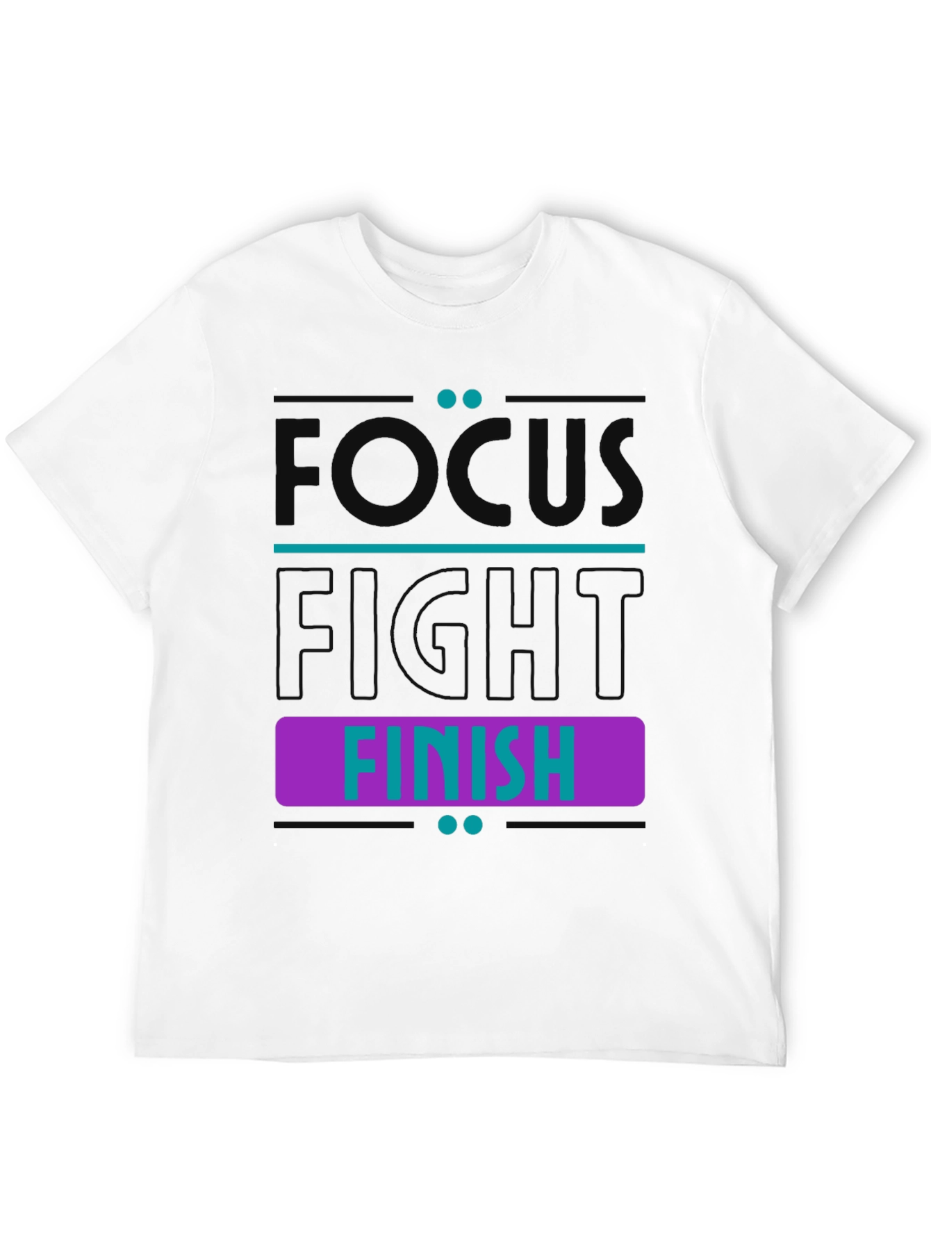 Focus Fight Finish Graphic Tee - Black