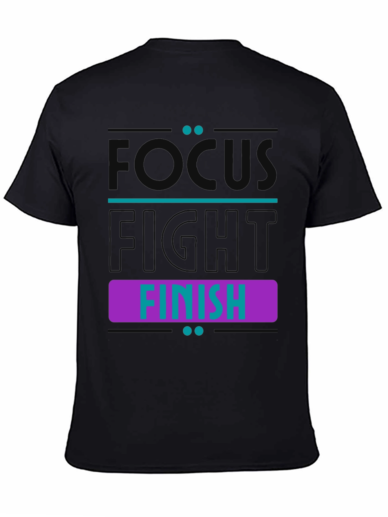 Focus Fight Finish Graphic Tee - Black