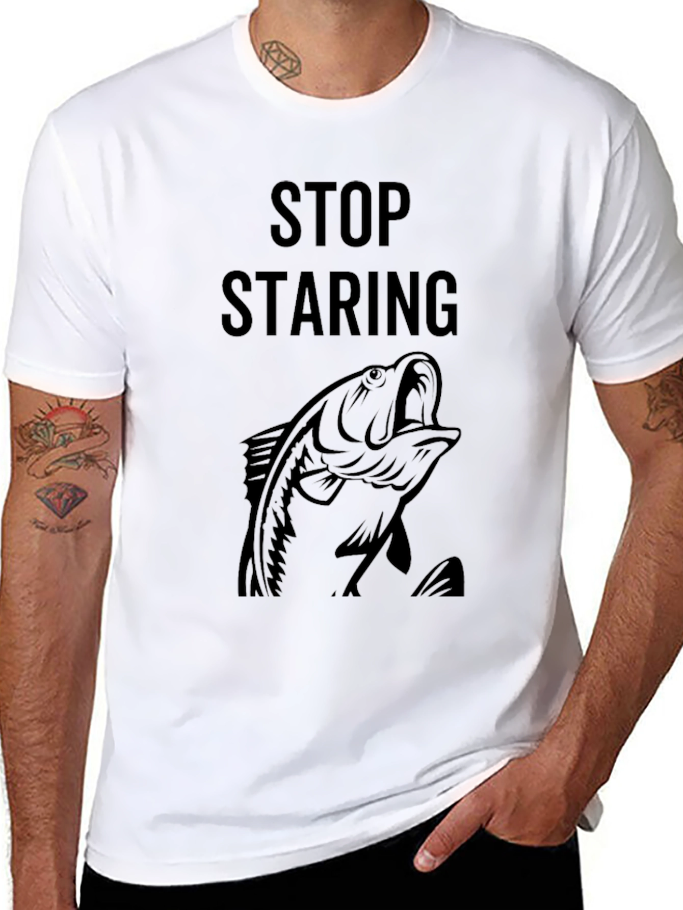Stop Staring Bass Graphic Tee
