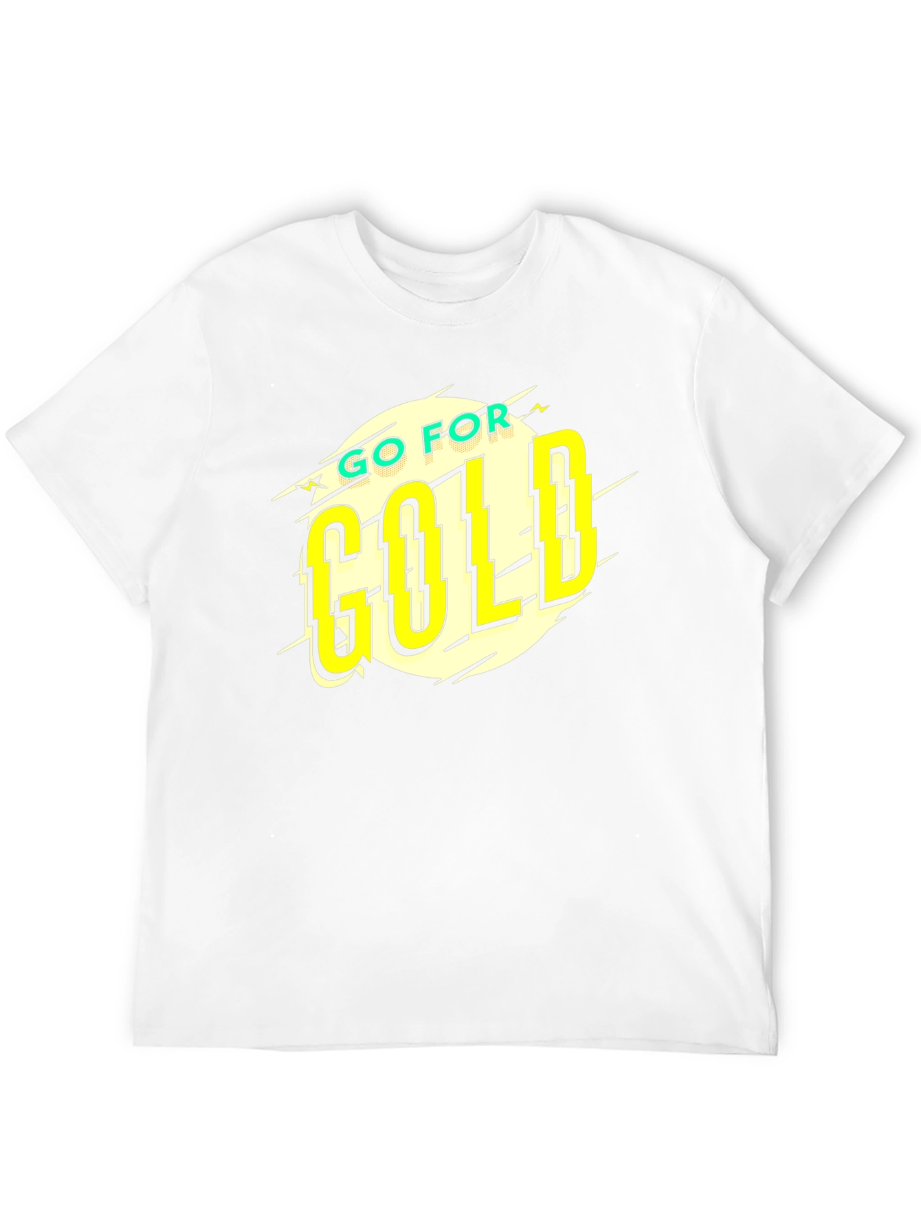 Go For Gold Black Graphic T-Shirt